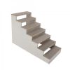 7-Tier Pet Stair, Portable Pet Ramp,  Natural