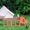 122"Large Wooden Chicken Coop,