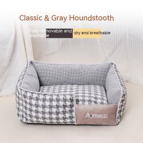 Removable And Washable Pet Bed Four Seasons Universal (Option: Classic Grey-Pet Nest Only-XL)