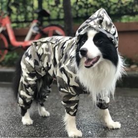 Dog Raincoat Border Shepherd Dog Clothing Waterproof (Option: Camouflage-7XL)